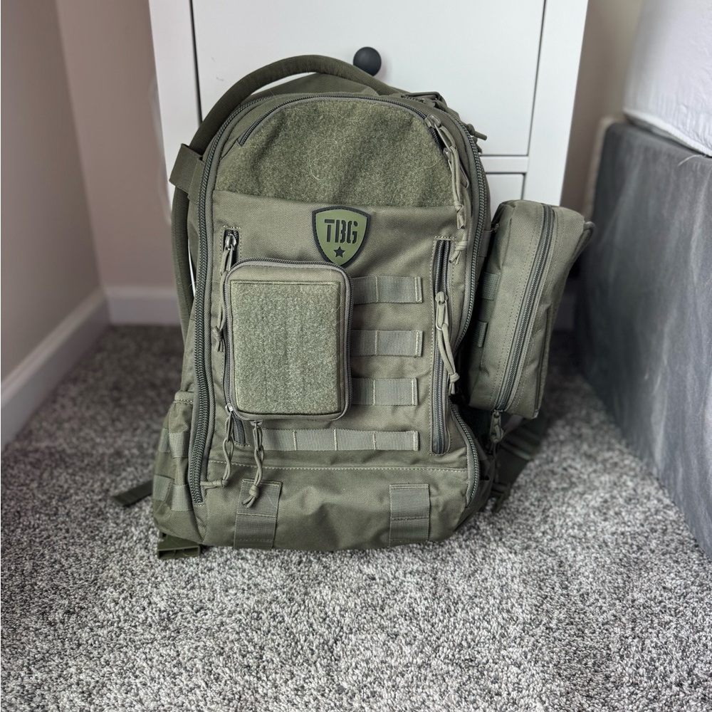 Tatical Baby Gear Daypack Diaper Backbag in Ranger Green